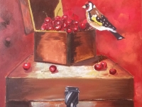 les cerises et l'oiseau